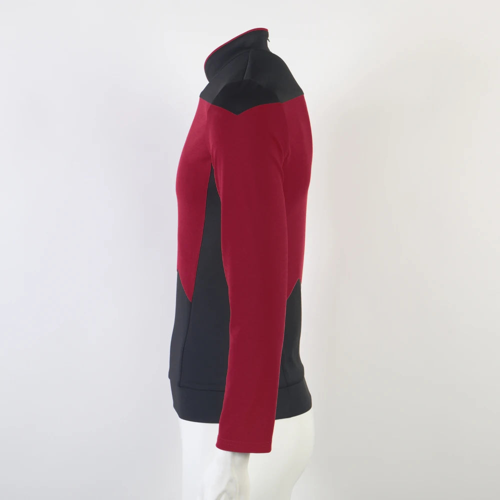 Star TNG The Next Generation Treks Red Shirt Uniform Cosplay Costume for Cosplay Costume for Men Coat Halloween Party
